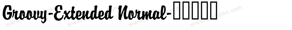 Groovy-Extended Normal字体转换